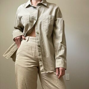 Aritzia TNA Workwear Canvas Jacket
